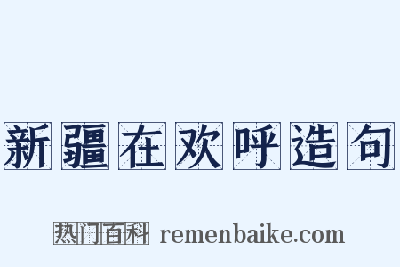 新疆在欢呼造句是什么意思的图片